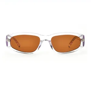 Óculos de sol de acetato italiano pequeno CR39 de alta qualidade, óculos de sol polarizados retrô com logotipo personalizado para mulheres, 2024