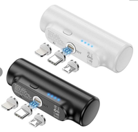 Batterie externe personnalisée Cadeaux d'affaires Logo lumineux Chargeur sans fil rapide 10000mAh avec affichage numérique Chargeur sans fil