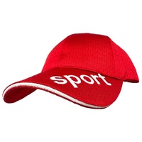 Gorra de béisbol trucker de malla completa, transpirable, impermeable, de secado rápido, deportiva, con logotipo personalizado bordado, de poliéster, para verano, correr y actividades al aire libre.