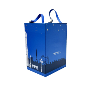 Thiết Kế Logo Đôi Cửa Quà Tặng Từ Đóng Cửa Gấp Hộp Đóng Mở Giấy Hai Whiskey Rượu Vang Thủy Tinh Bao Bì Rượu Vang Hộp Sang Trọng - Product Image 5