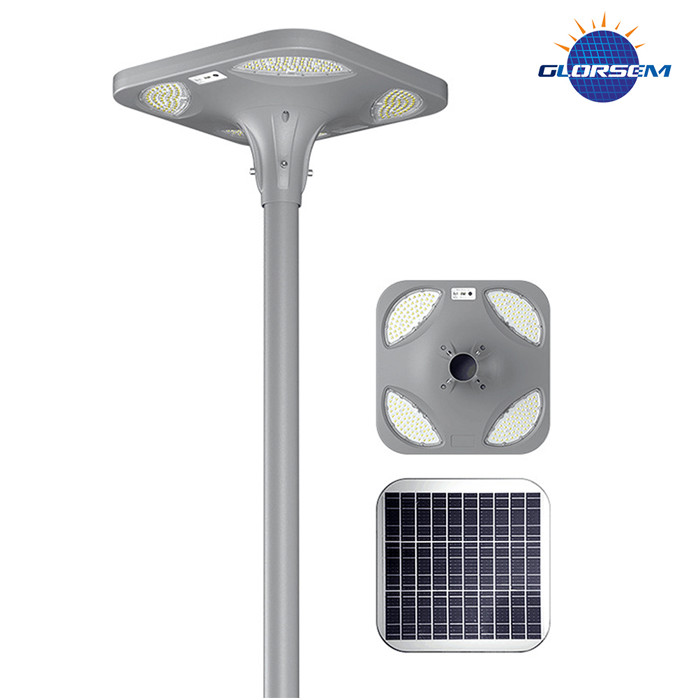 Glorsem Hotel Landscape Solar Outdoor Waterproof Decorative Remote Control LED Bollard Warm White ROHS Certified IP65 LiFePO4