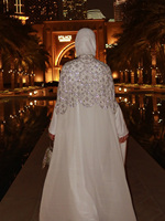 Robe musulmane modeste pour femmes, style OEM/ODM, pour l'Aïd à Dubaï, ornée, caftan de luxe Khaliji, abaya de soirée élégante à motifs floraux