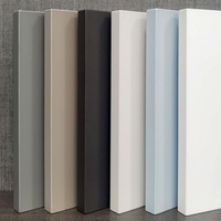 Panneau de porte de placard de cuisine mat multicouche en panneaux de particules PET sur mesure pour la maison et l'hôtel