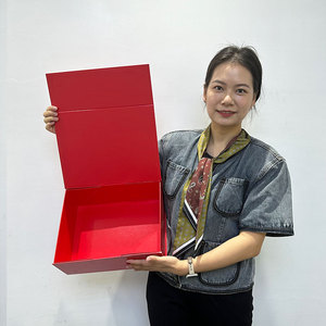 Giấy cứng nhắc các tông bao bì Mỹ phẩm quà tặng lật hộp thương hiệu sang trọng tùy chỉnh in logo mờ hộp Nam Châm Màu Đen chấp nhận - Product Image 6