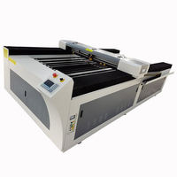 Découpeuse laser CNC à portique refroidie par eau de bonne qualité, 150W, 4ft*8ft, pour matériaux non métalliques, avec ventilateur d'extraction SK1325, fabriquée en Chine