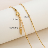 Collier pour femme plaqué or 18 carats avec chaîne à maillons et breloque, style européen et américain, cadeau fait main DIY