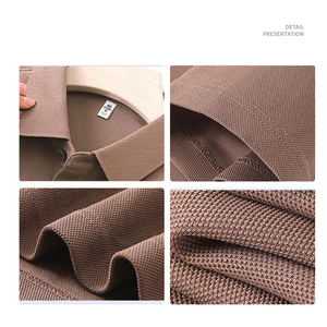 사용자 정의 로고 폴로 셔츠 럭셔리 품질 반소매 웨이브 패턴 폴리 에스터 Fibrec 여름 남성 의류 패션 폴로 티셔츠 - Product Image 3