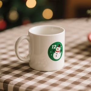 Customized Christmas Series Sticky Waterproof Circular Digital Stickers for Personalization - Product Image 6