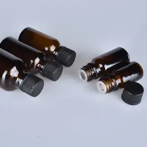 5ml Glass Dropper Bottle HOT 5ml Brown Glass Essential Oil Bottles With Orifice Dropper Reducer Plastic Droppers For Aromatherapy Fragrance Cosmetic Oils