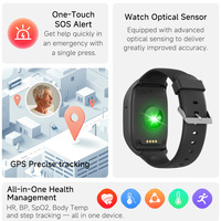 Reloj Inteligente HD 4G S8H para Personas Mayores con GPS, Monitor de Actividad Física, Pantalla OLED, IP68, Android, Frecuencia Cardíaca, Presión Arterial, Banda de Salud
