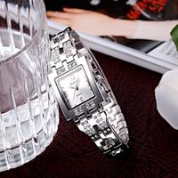 Relojes Personalizados para Mujer, Reloj de Cuarzo Vintage Sencillo y Elegante para Dama, Reloj de Lujo Dorado Resistente al Agua