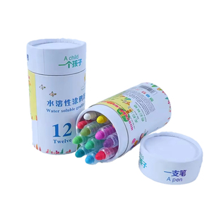 Chất Lượng Hàng Đầu Đầu Giáo Dục Có Thể Giặt 12 Màu Sắc Xoay Có Thể Điều Chỉnh Tan Trong Nước Không Độc Hại Crayon Bộ - Product Image 4