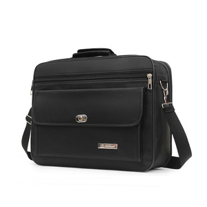 Hot Sale Oxford Portable Business Large Capacity Waterproof Polyester Travel Messenger Tote Zipper Closure Black <b>Laptop</b> <b>Case</b> Bag - Product Image 4