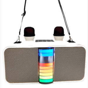Cámara de individuación Altavoz inalámbrico Fiesta de <span class=keywords><strong>karaoke</strong></span> portátil Altavoz BT con micrófono Altavoz Bluetooth - Product Image 1