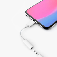 Original IC 3,5mm adaptador Aux Cable de Audio para auriculares para iPhone 11 XS MAX 8 AUX IOS13 actualización Headphone Jack Cable