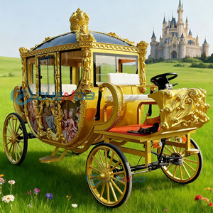 Carrozza Reale Elettrica di Lusso 2025 con Scultura di Cavallo, Trasporto Speciale con Carrozza a Cavalli - Product Image 2