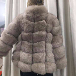 Chaqueta de piel de zorro genuina <span class=keywords><strong>2020</strong></span> invierno <span class=keywords><strong>c</strong></span>álido al por mayor gabardina de piel para <span class=keywords><strong>mujer</strong></span> <span class=keywords><strong>a</strong></span> la venta - Product Image 5