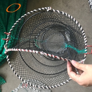 Cage de pêche pliable en fil PE en acier inoxydable 40*80 cm piège d'aquaculture carré pour crevettes et anguilles pour piège à écrevisses à vendre - Product Image 3
