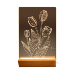 Lámpara Nocturna Pequeña de Acrílico con Forma Personalizada, para Niños y Estudiantes, para Dibujar y Pintar, Iluminación Creativa, Pintura Luminosa - Product Image 1