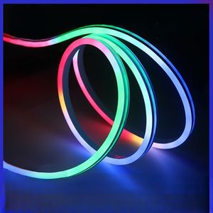 Offre Spéciale 1cm coupe 5M/10M/50M/100M Ip67 RGB RGBIC Silicone Led néon lumière bande 24V Flexible souple flexible pour entrepôts - Product Image 6