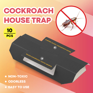Trampas para Cucarachas, Paquete de 10 Trampas Adhesivas con Cebo, Trampa de Pegamento No Tóxica para Cucarachas, Arañas e Insectos, para Uso en el Hogar, Cocina y Sótano - Product Image 3