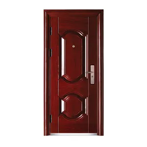 Porta d'acciaio lussuosa dell'appartamento di sicurezza di progettazione delle porte dell'entrata del fornitore dell'oro della cina
