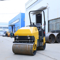 Compacteur à tambour vibrant à deux roues, portatif, 1 tonne, 1,5 tonne, 2 tonnes, à monter soi-même
