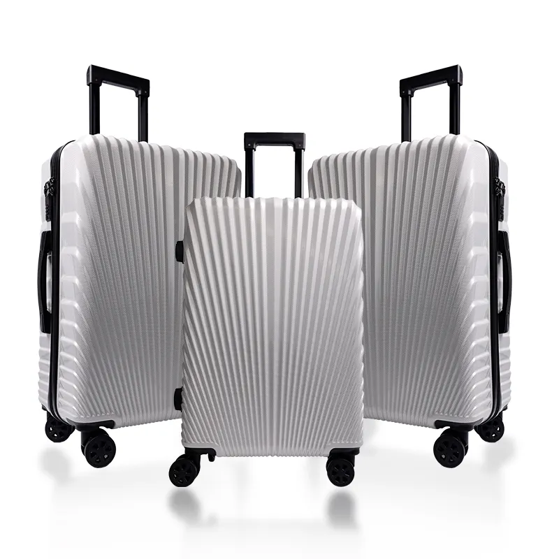 กระเป๋าเดินทางพับได้ ABS ขนาด 20 นิ้วแบบ unisex พร้อมล้อหมุนและกระเป๋าเดินทางแบบยืดไสลด์ได้