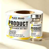 Boîtes de rangement pour étiquettes de flacons de peptides personnalisées, durables et de haute qualité, avec vinyle résistant à la chaleur, imprimées au laser, adaptées aux flacons de 3 ml/10 ml/30 ml