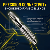 Connecteur banane croisé en cuivre massif 4,0 mm - Accessoire terminal métallique à broche filetée pour fil soudé