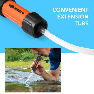 Filtre à eau de survie en gros pour le plein air, purificateur portable avec paille pour la randonnée, le camping et les situations d'urgence - Product Image 4