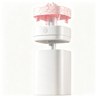 Humidificateur USB compact 0,5 L à effet volcan, brume froide, avec veilleuse, remplissage par le haut, compatible pour la maison