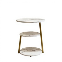 Petite table basse avec étagère de rangement, meuble de salon moderne et minimaliste de style italien, table de chevet et table d'appoint pour canapé