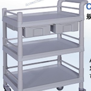 Carrito Médico Multifuncional de ABS, 640x456x858mm, Mobiliario Hospitalario con Ruedas Silenciosas para Instituciones Médicas - Product Image 1