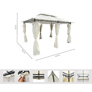 Vente en gros Tente extérieure sur <span class=keywords><strong>le</strong></span> toit Gezebos Ger Meubles de loisirs Gazebo en métal - Product Image 5
