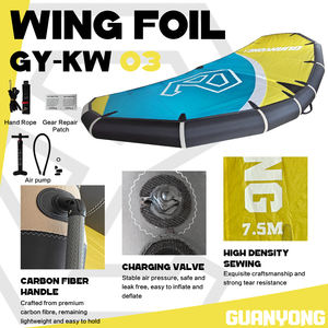 Planche de surf Wingfoil 7,5 m pour débutants, kitesurf, parapente, planche de surf en eau libre, Efoil, hydrofoil, unisexe, lacs, rivières - Product Image 4