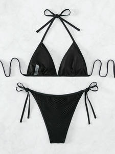 Xuanlang – maillot <span class=keywords><strong>de</strong></span> <span class=keywords><strong>bain</strong></span> deux pièces en tulle, détail coquillages, Mini, Micro, Bikini, ras-du-cou, pour femmes, C3503 # - Product Image 4