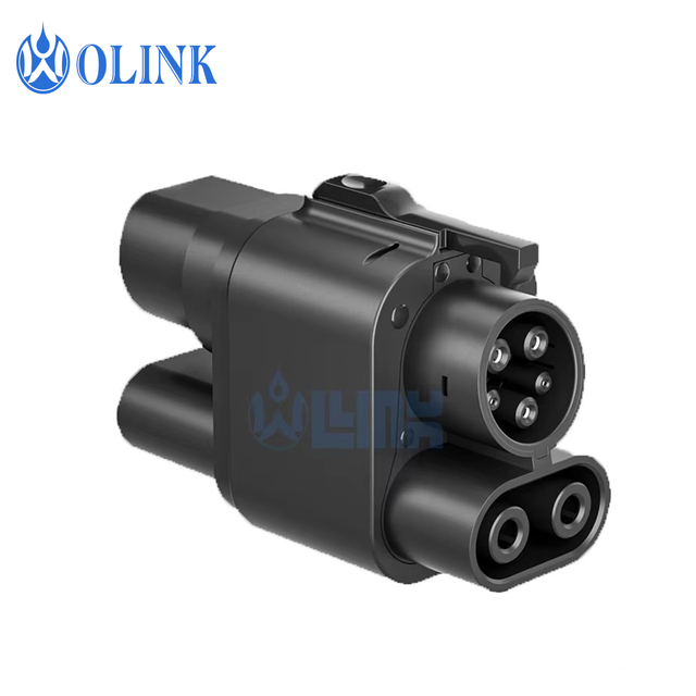 European Standard to American Standard EV Connector Fast Charging 200KW DC Ccs2 to Ccs1 Adapter