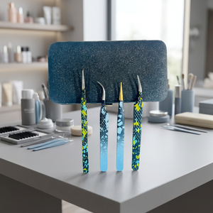Pinzas Profesionales Duraderas de Acero Inoxidable para Pestañas, Punta Suave, Herramienta de Precisión para Extensión de Pestañas para Técnicos de Belleza (12-14cm) - Product Image 2