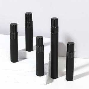 5ml 10ml Matte Black Mini Parfum Atomizer Empty Fine Mist Travel Small Glass Sample <b>Perfume</b> <b>Dispenser</b> Bottle with Pump - Product Image 5