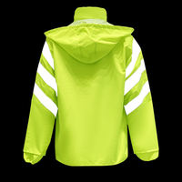Conception personnalisée imperméable course à pied cyclisme manteau de pluie léger coupe-vent réfléchissant compressible imperméables haute visibilité veste de travail