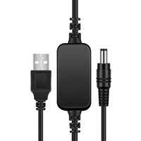 Cable de Alimentación Convertidor de Voltaje USB 5V a DC 12V con Material de PVC y Conductor de Cobre Puro para Uso en Computadoras