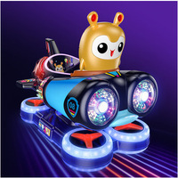 Nouveau Style épaissi Pp plastique vaisseau spatial Kiddie monte voiture électrique monnayeur Kiddie monte voiture