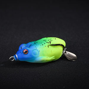 Leurres grenouille appât grenouille en caoutchouc souple avec crochet Mustad Point de coupe - Product Image 5