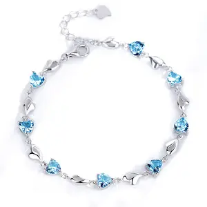 Bracelet élégant en argent sterling 925, vente en gros, accessoires de haute qualité, nouveauté