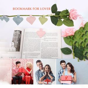 Marcadores de Libros Magnéticos de Cuero con Forma de Corazón, Coloridos y Lindos, Accesorio para Lectura - Product Image 5