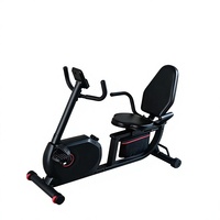 Vélo d'exercice magnétique inclinable, vélo d'appartement silencieux avec dossier, appareil cardio pour la remise en forme et la rééducation à domicile
