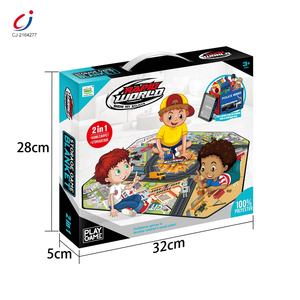 Chengji Nouveautés <span class=keywords><strong>Tapis</strong></span> <span class=keywords><strong>de</strong></span> rangement pliable en Oxford pour enfants avec circuit <span class=keywords><strong>de</strong></span> course <span class=keywords><strong>de</strong></span> voitures à glissière - Product Image 4