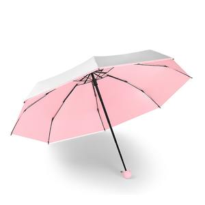 Vente en gros Parapluie quintuple ultra-léger en caoutchouc Sier titane Protection solaire à huit os Protection UV double usage Plus Sun - Product Image 3