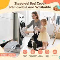 Lit de bureau rond en coton pour chien et chat en coton imperméable et écologique de haute qualité pour chats d'intérieur